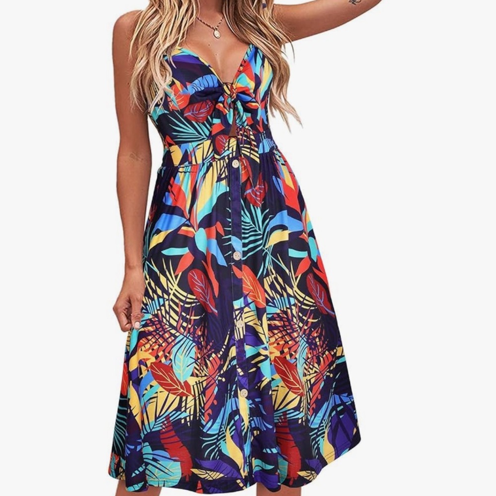 Summer spaghetti strap dress